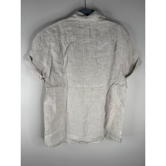 Alex Mill Flax Linen Camp Shirt Button Down Short Sleeve Men's Size M NWT - Picture 6 of 7